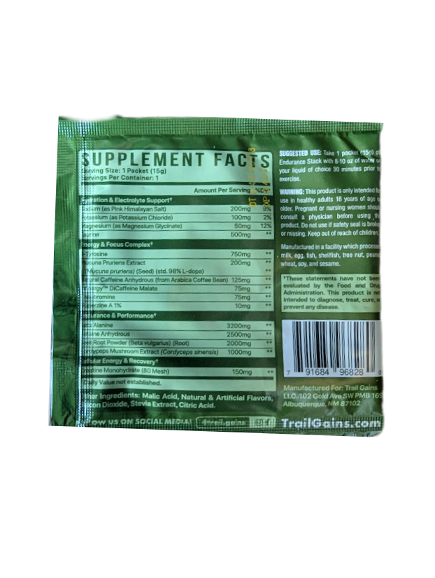 5 Pack Individual Sachet Endurance Stack